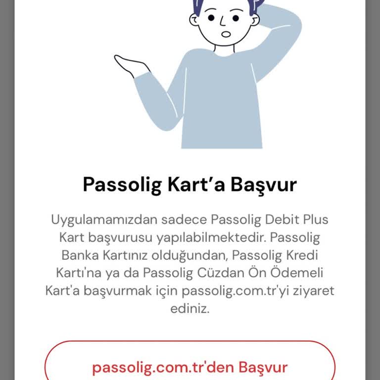 Passolig Debit Plus Karta Başvuramıyorum