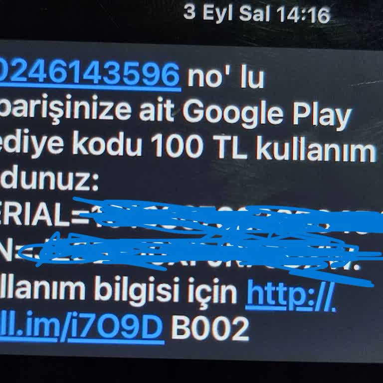 Turkcell Pasaj Google Play Hediye Kodu Problemi