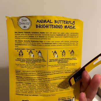Bee Beauty Animal Butterfly Brightening Mask