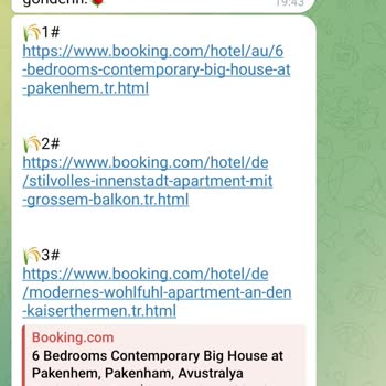 Telegram'da Booking Otelleri Temsilcisi Deyip Sahtecili