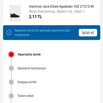 Vodafone Her Şey Yanımda Faturam Geldi Ürünüm Kargolanmadı. Platform Sorunumla İlgilenmiyor