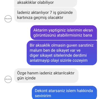 Kübra Söylemez Butik Sipariş Verilen Ürün Teslim Edilmedi Ve İade Süreci Sorunlu