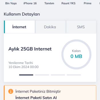 Türk Telekom Mobil Veri Kullanmadan Bitiyor