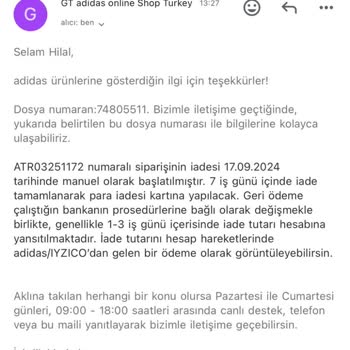 Adidas'ın İade Mağduriyeti Ve Oyalama Taktikleri