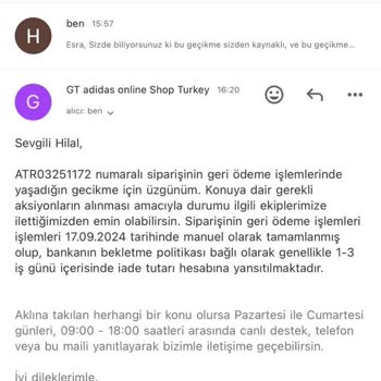 Adidas'ın İade Mağduriyeti Ve Oyalama Taktikleri