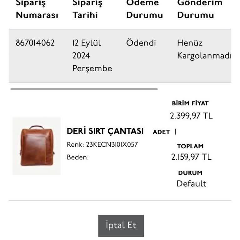 Yargıcı Ciddi Bir Kargo Sorunu