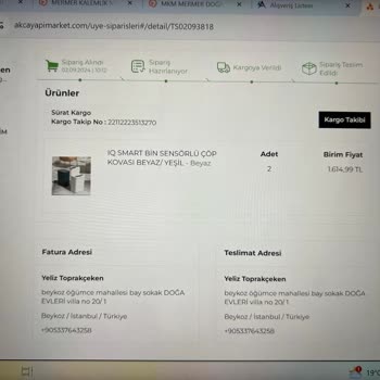Akça Yapı Marketin Sıfır Üründeki Sorunun Arkasında Durmaması