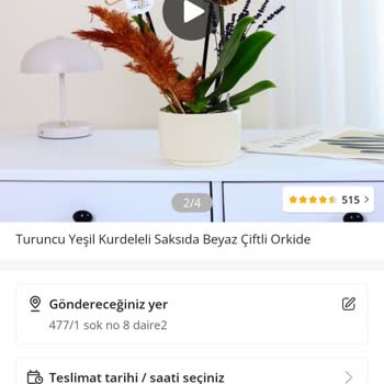 Ciceksepeti'nden Sipariş Vermiş Olduğumuz Ürün
