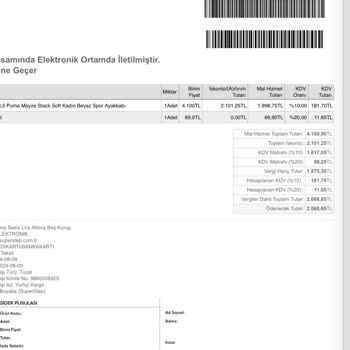 SuperStep Puma Model Kusurlu Ürün
