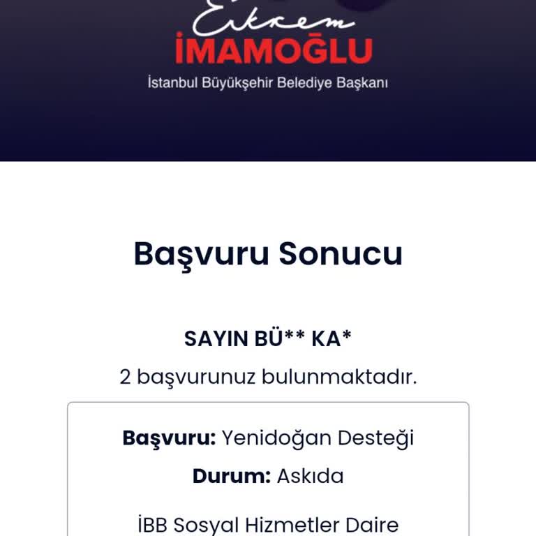 İBB Yenidoğan Destek Paketi
