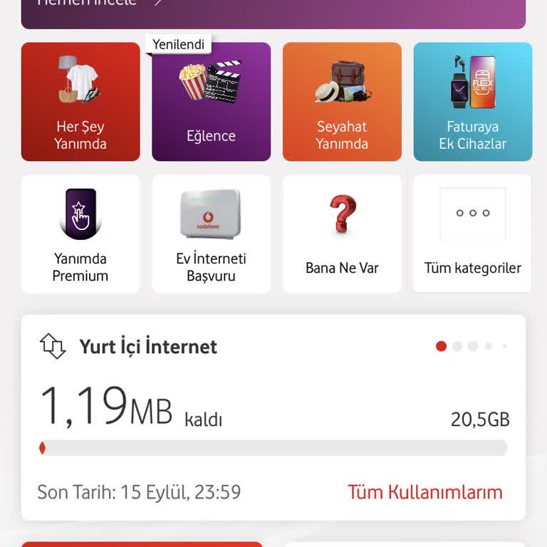 Yanlışlıkla Yüklenen İnternet Paketi Mağduriyeti