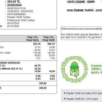 Türk Telekom, Aylık 265 TL Olacağı Söylenen Fatura 305,50 TL'ye Çıkardı