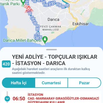 Kocaeli Büyükşehir Belediyesi Kocaeli Büyükşehir Ulaşım Başkanlığına 420 Numaralı Hat Şikayeti