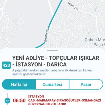 Kocaeli Büyükşehir Belediyesi Kocaeli Büyükşehir Ulaşım Başkanlığına 420 Numaralı Hat Şikayeti