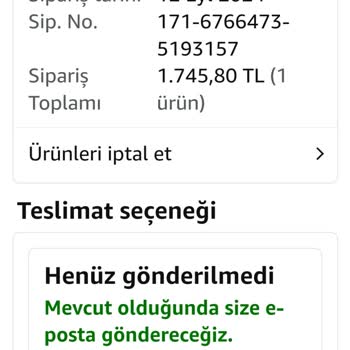 Amazon Stokta Olmayan Ürünler Satış Yapıyor