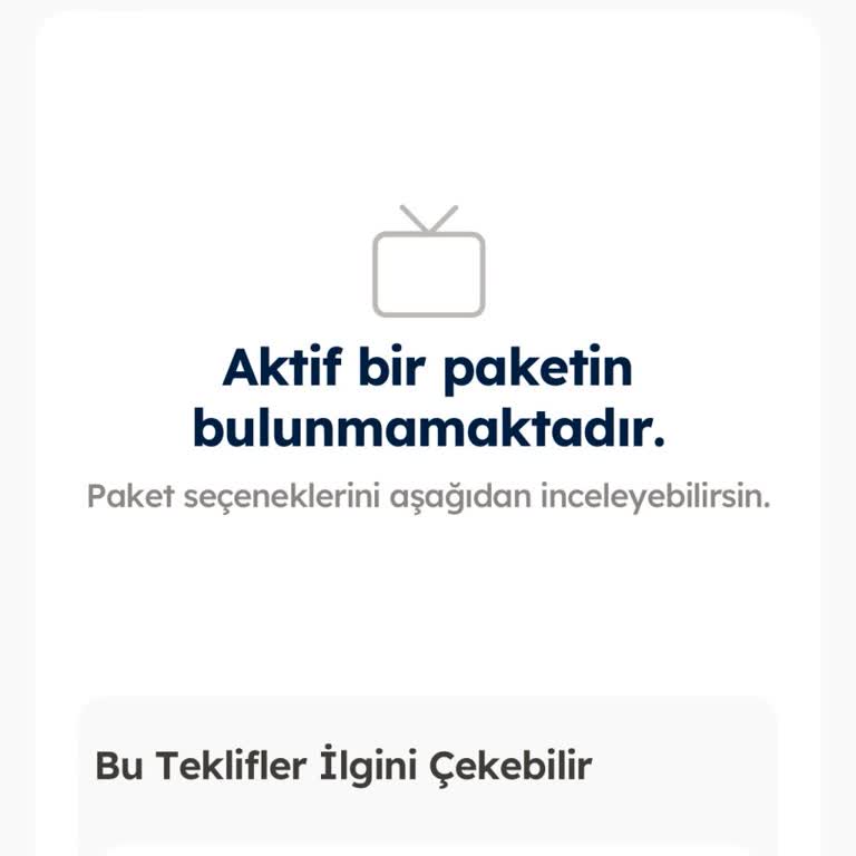 Tod TV Satın Aldığım Paket Gözükmüyor