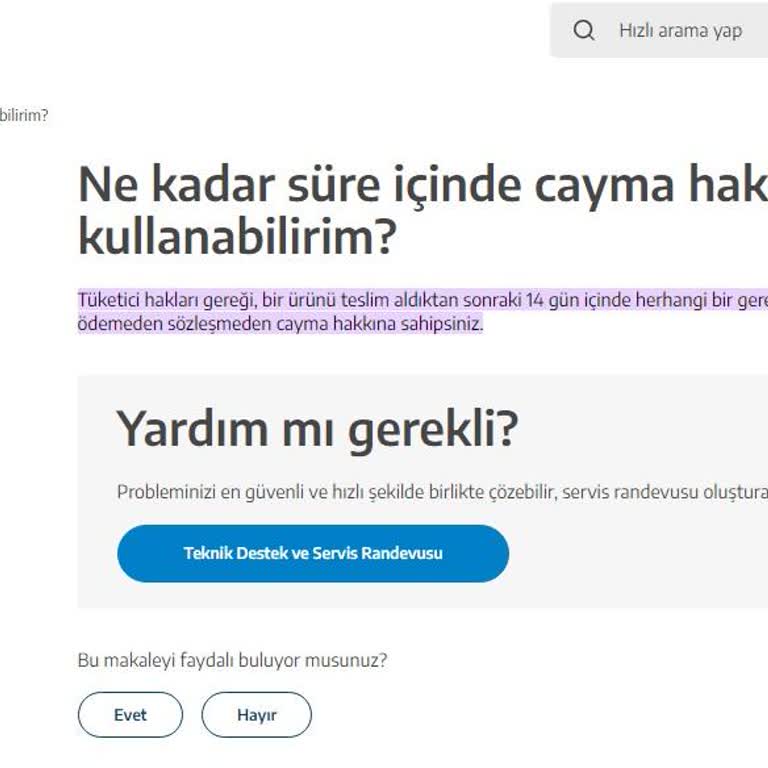 Beko Bulaşık Makinesi BM 6047 Aynı Gün İptal Etmek İstedim Etmiyor