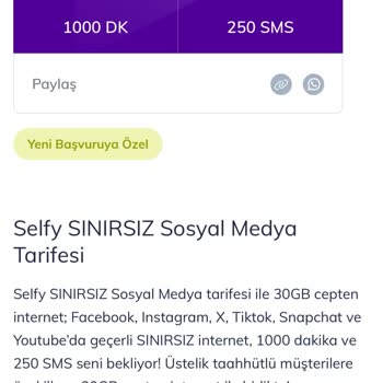 Türk Telekom Sınırsız Sosyal Medyaya Paketinin Tik Tok'dan Yemesi