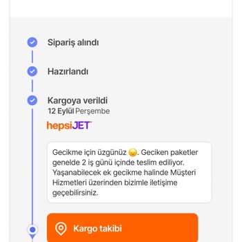 Hepsijet Kargo 9 Gündür Teslim Edilmedi.
