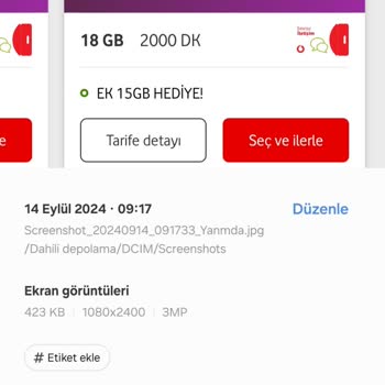 Vodafone'da Tarife Fiyatları Ve Kampanyalar Hakkında Sorun Yaşıyorum!
