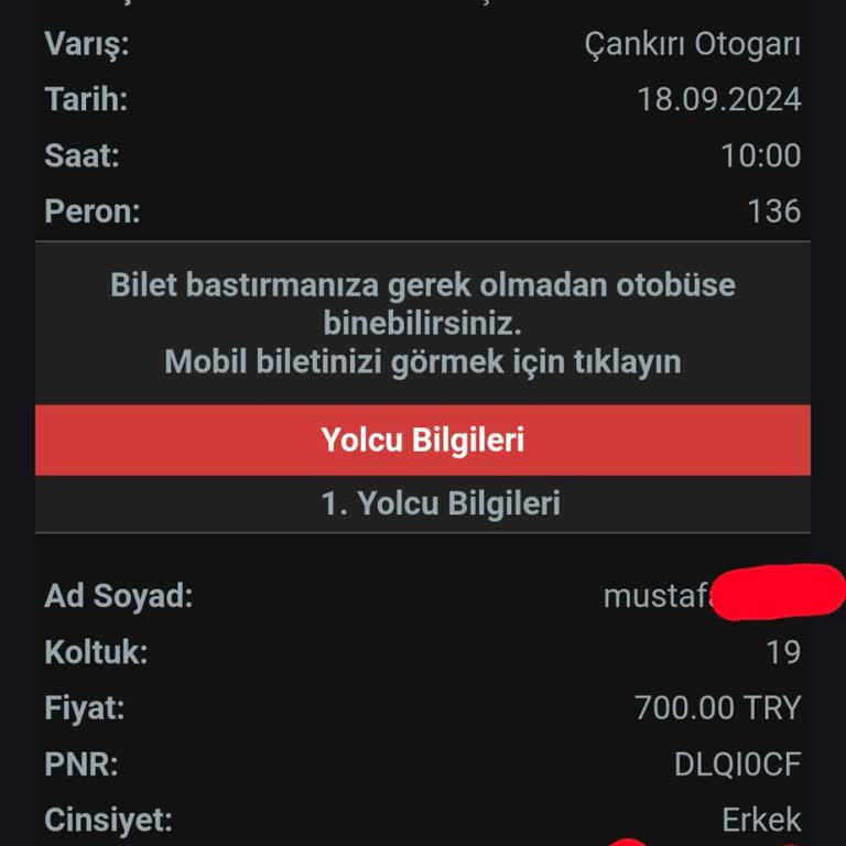 Obilet Yanlış Terminal Bilgisiyle Mağduriyet Yaşadık
