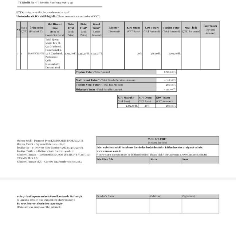 Tefal Çaycı Kapağı Sorunu