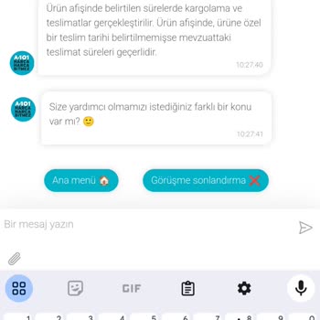 A101`in İnternet Sitesinden Aldığım Siparişimi Göndermiyor