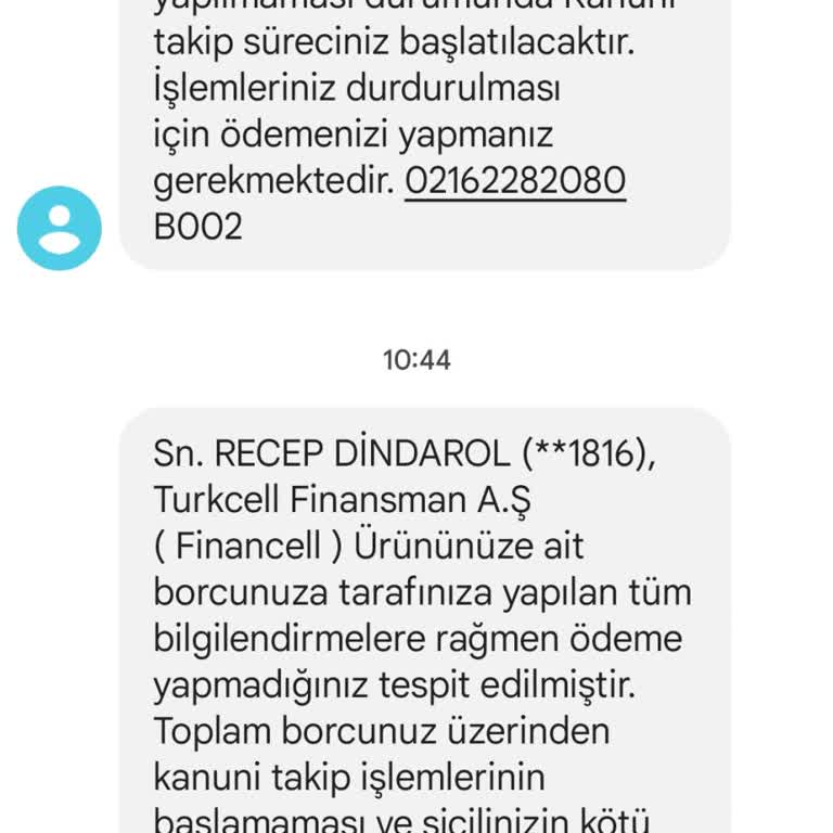 Yanlış Numara Üzerinden Gelen Borç Bilgisi Rahatsızlığı