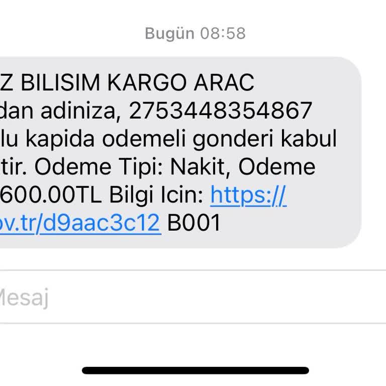 Körfez Bilişim Kargo PTT İle Gönderilen Körfez Bilişim Kargo Araç