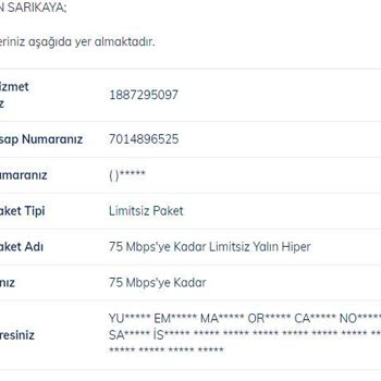 Türk Telekom 15 Yıldır T. Telekom Evde İnternet Müşterisiyim Altyapı Gözükmüyor