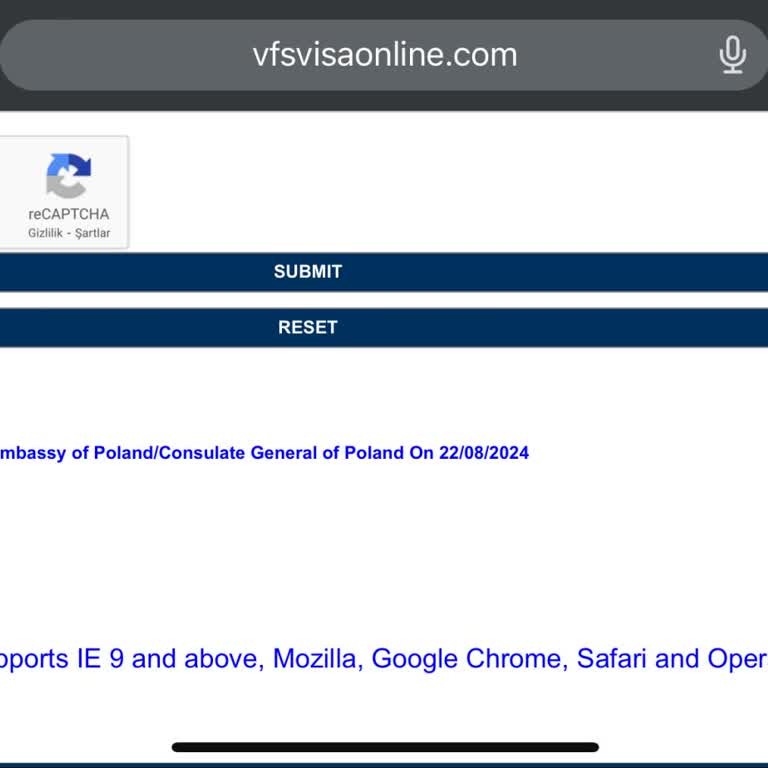 VFS Global VFS Vize Sonuçlanmıyor