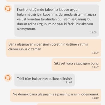 Trendyol GO Getirilemeyen Siparişimin İadesinin Yapılmaması