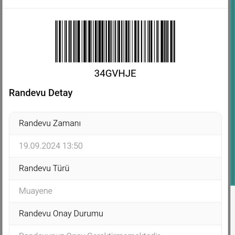 MHRS - 182 Randevu İptal Edilmiş