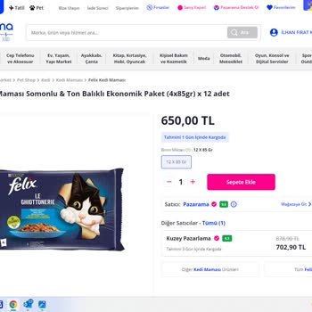 Pazarama Eksik Ürün Satıcı İlgisiz