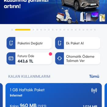 Turkcell'de İnternet Paketlerinin Hızla Tükenmesi ve Yetersiz Müşteri Hizmeti