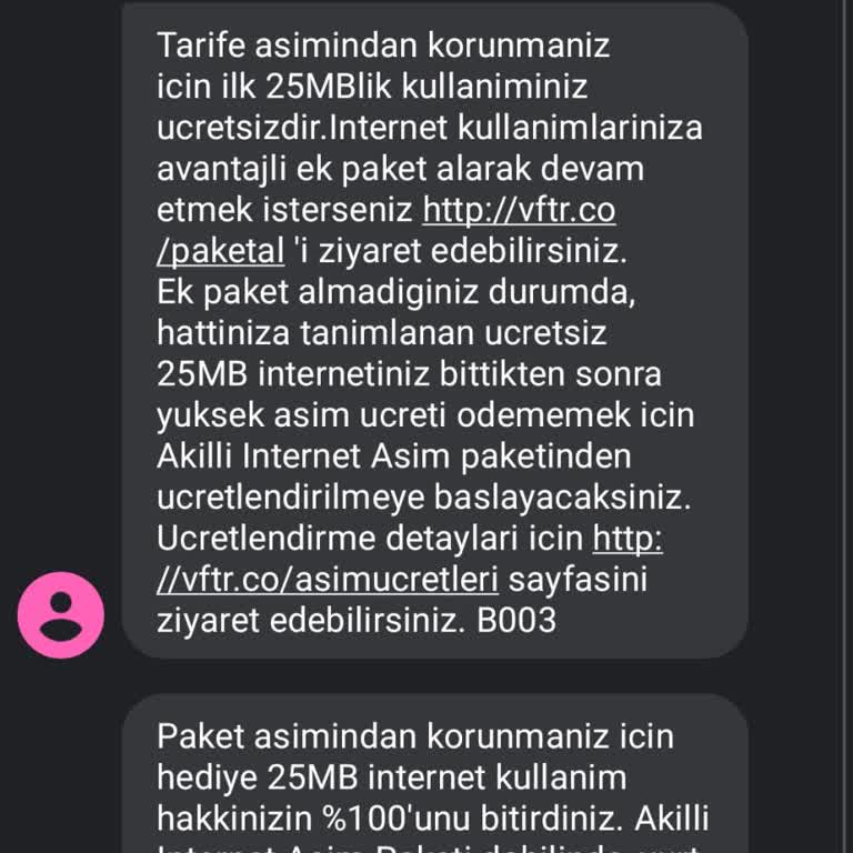 Tarife Aşım Paketi Sorunu ve Müşteri Hizmetleri İlgisizliği