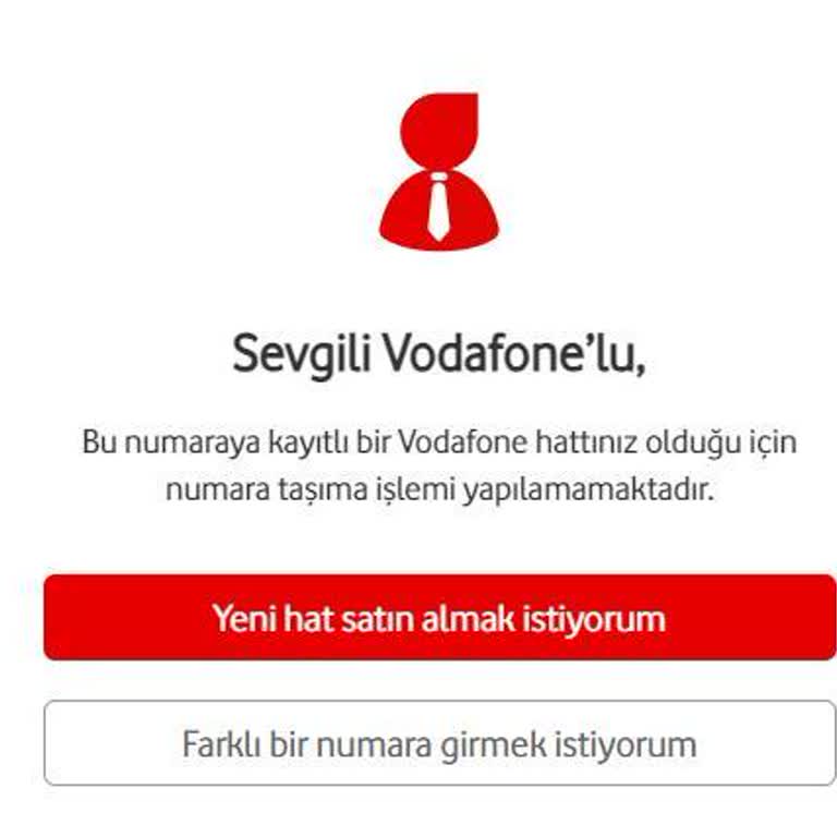 Vodafone Web Başvuru Sürecinde Karşılaşılan Hata