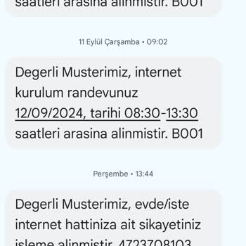 Türk Telekom Sürekli Randevu Verip Gelmiyor