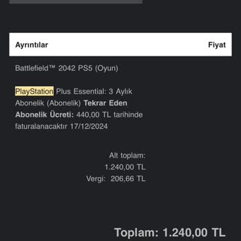 PlayStation Türkiye PS Plus Üyelik Ücreti Yanlış Çekildi