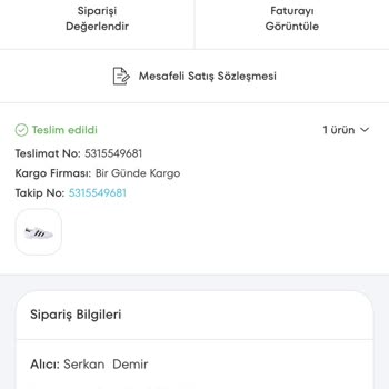 A101 Ürün Teslim Etmeme
