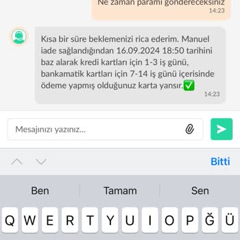 Dolap Uygulaması Para İadesi Yapmıyor