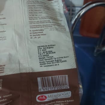 Tat Bakliyat Tat Markalı Aşurelik Buğdaydan Kurt Çıktı