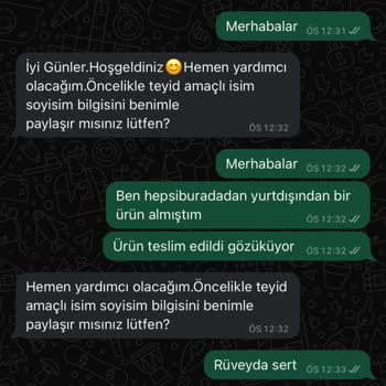 Hepsiburada'da Teslim Etmediği Ürünü Teslim Edildiğini Söylüyor