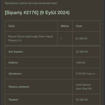 Dalgıçoğlu Zeytinyağı Paketleme Sıkıntısı