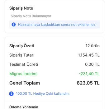 Migros Sanal Market Fazla Ücret 2 Defa Ücret Çekimi Yaptı
