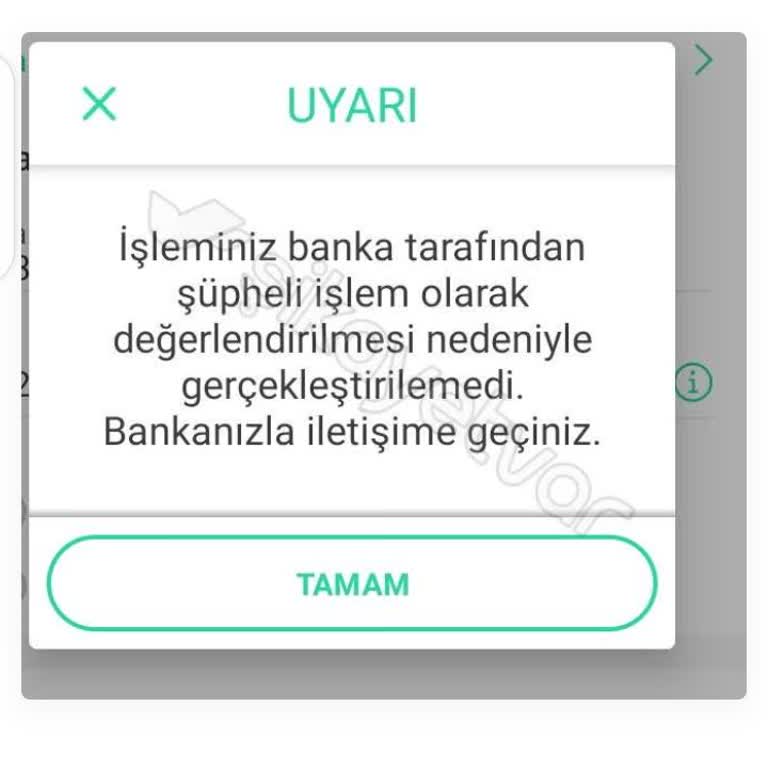 Ziraat Bankası Şüpheli İşlem Uyarısı!