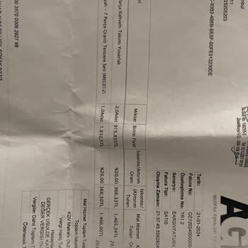 Bernardo Teslim Edilmeyen Ürünler