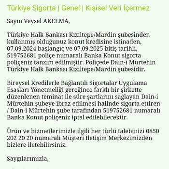 Halkbank Bilgim Olmadan 10 Gündür Biten Konut Sigortasını Yeniledi