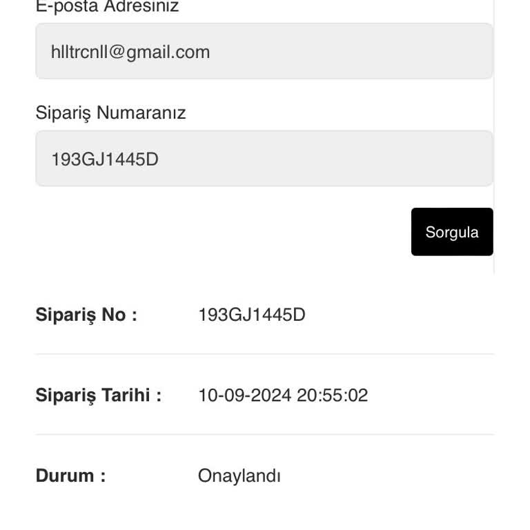 OZSARICAM Ozsaricam 1 Ay Sora Sipariş Kargoluyor
