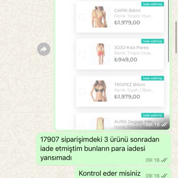 Love On Friday İade Ettiğim Ürünlerin Parasını Alamıyorum